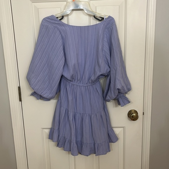 Light purple Fabrik short dress. Can be worn either direction! - Picture 3 of 4